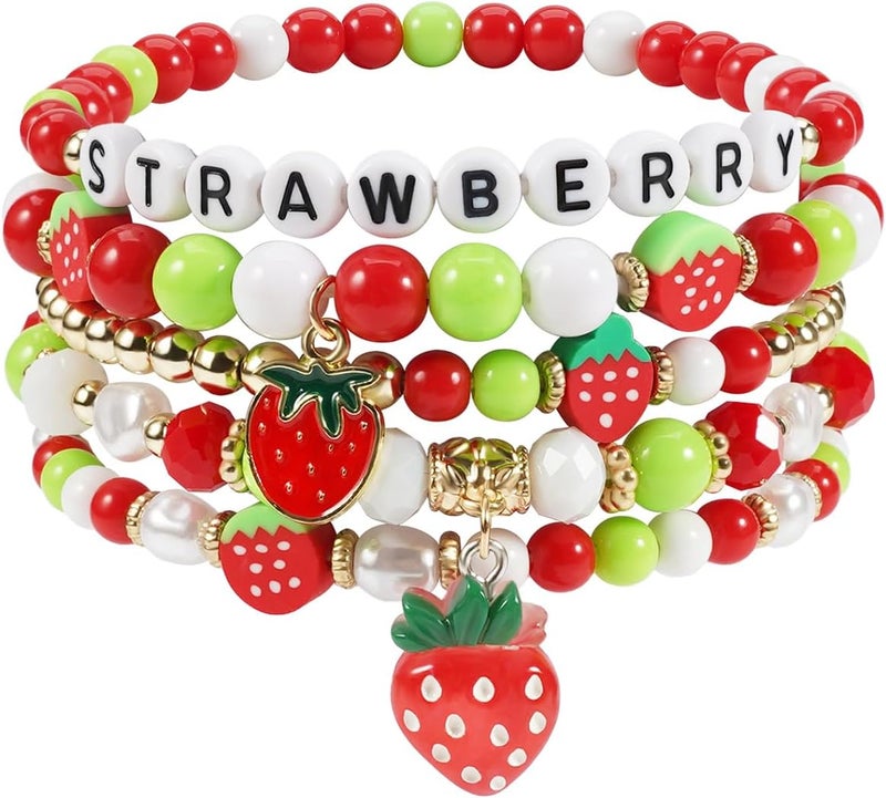 Briutn 4th of July Beaded Bracelets with American Flag Stars Charms USA Jewelry - Image 1